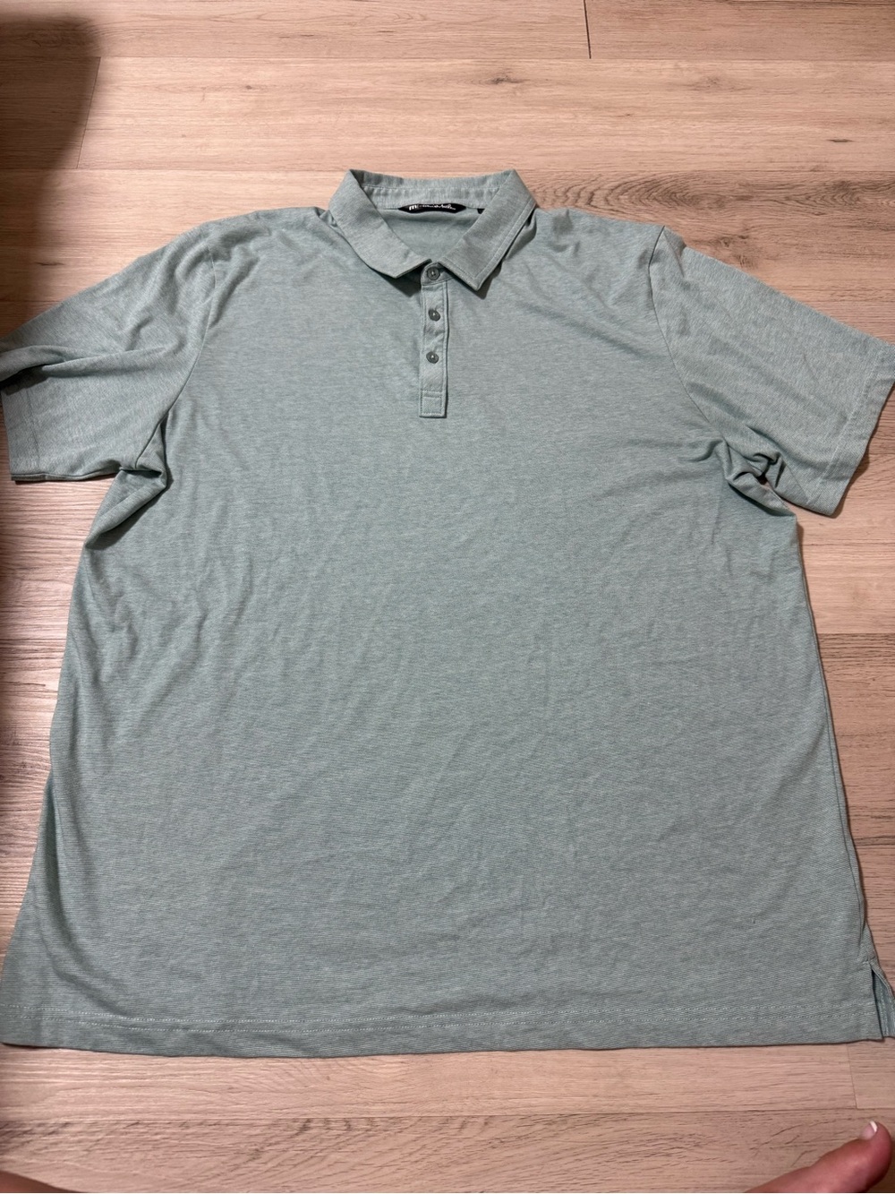 Travis Mathew Golf Polo Zinnia Light Turquoise Men’s Size XXXL Blue Green Shirt